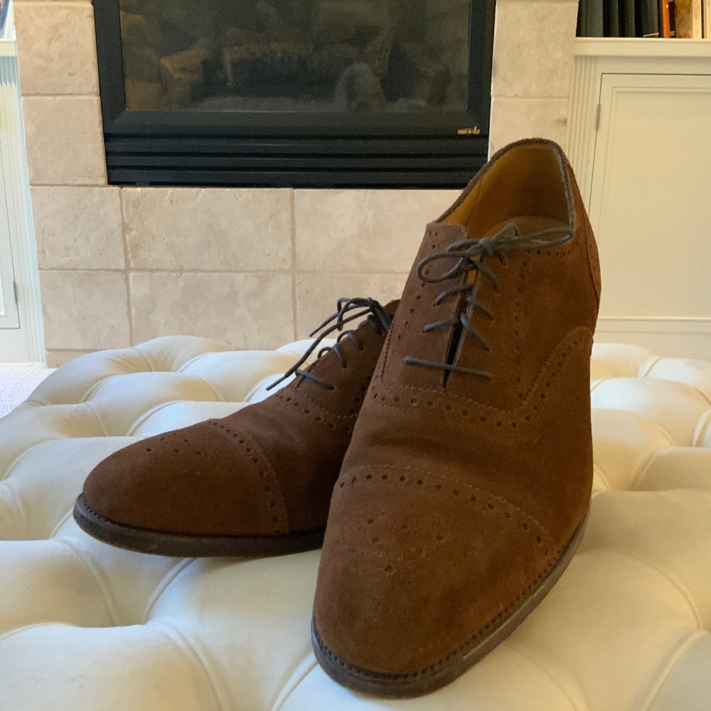 Men’s Brown Suede Brogues, US Size 13 - 13 1/2. in great condition
